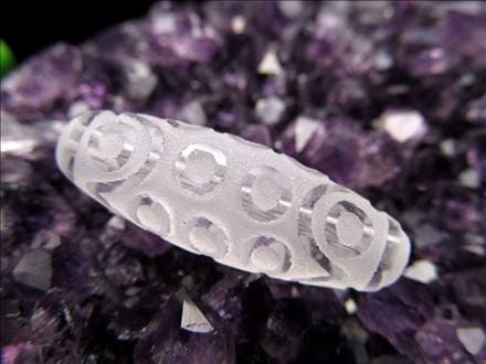二十一眼天珠 水晶 クリスタル 天珠
