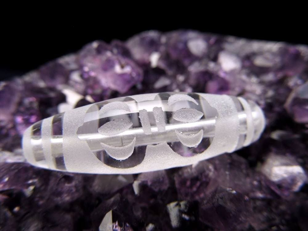 金剛杵天珠 水晶 クリスタル 天珠
