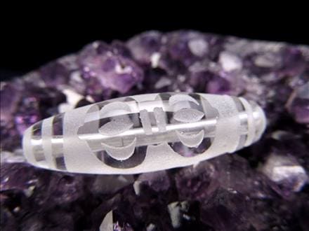 金剛杵天珠 水晶 クリスタル 天珠