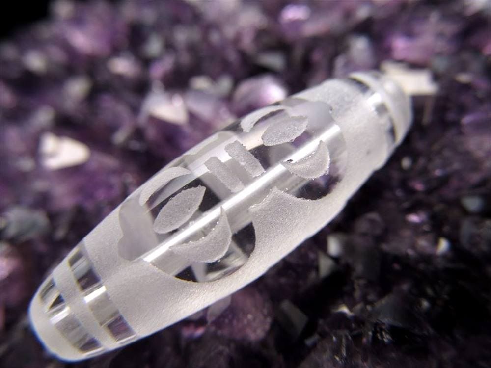 金剛杵天珠 水晶 クリスタル 天珠