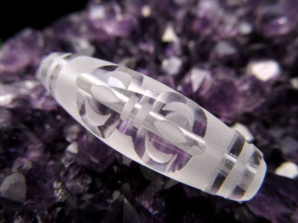 金剛杵天珠 水晶 クリスタル 天珠