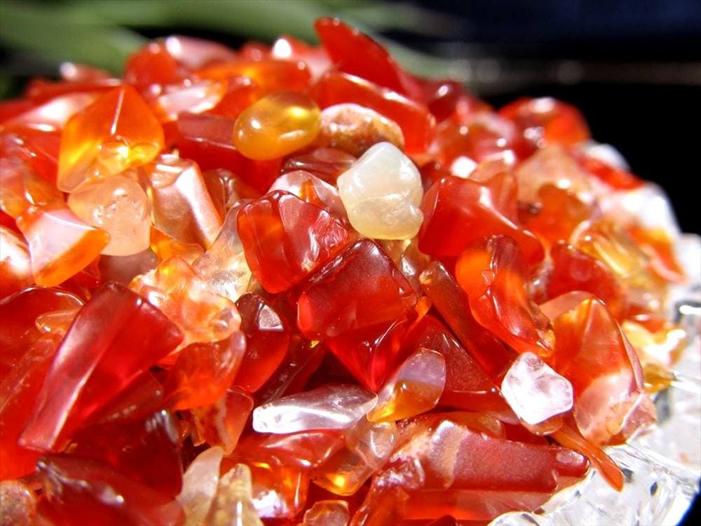 さざれ 細石 カーネリアン 紅玉髄 瑪瑙