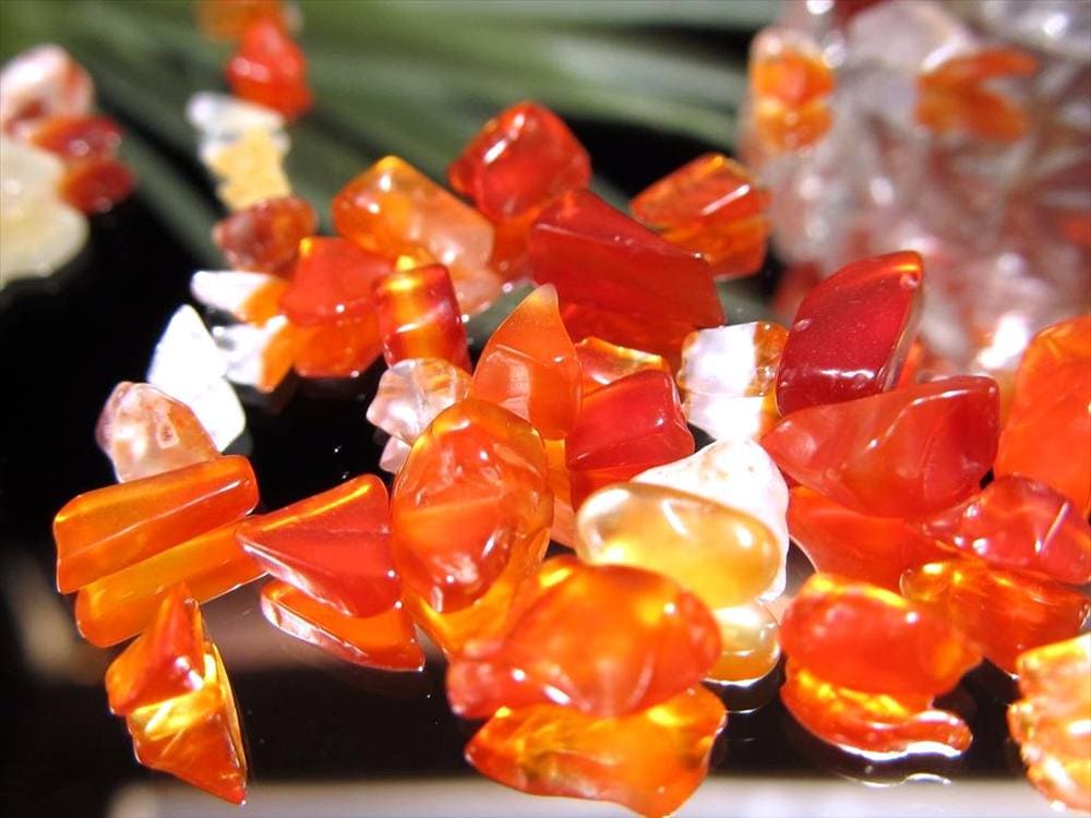 さざれ 細石 カーネリアン 紅玉髄 瑪瑙