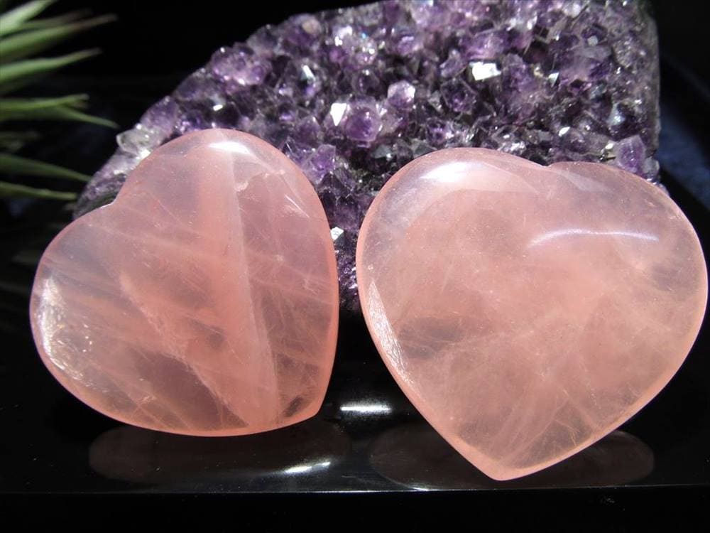 ローズクォーツ ハート タンブル 紅石英 恋愛運