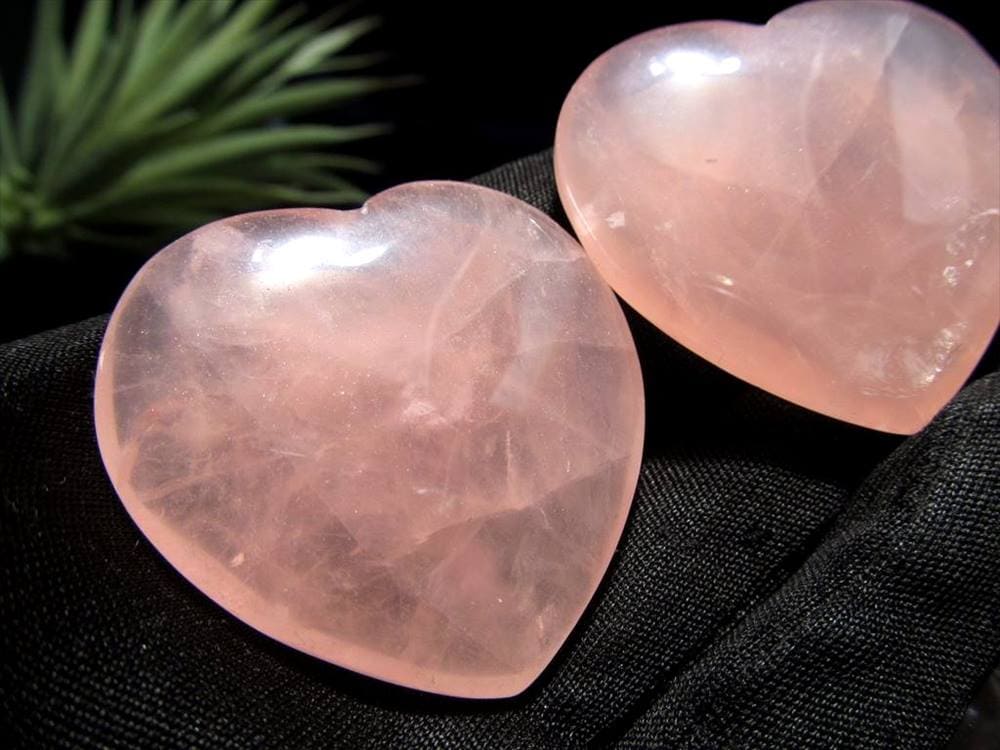 ローズクォーツ ハート タンブル 紅石英 恋愛運