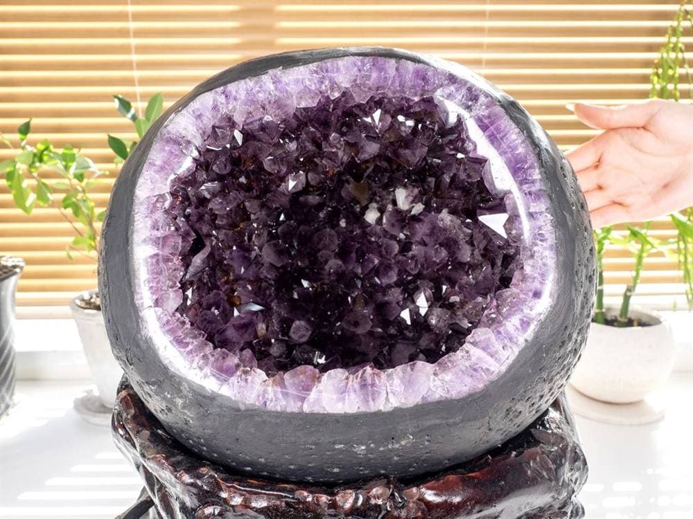 アメジストジオード アメジストドーム 紫水晶 晶洞 天然石