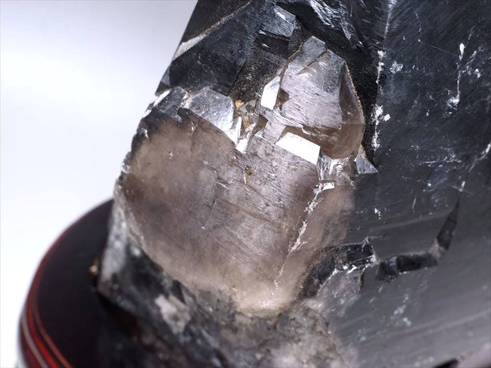 黒水晶 モリオン 原石 ポイント 置物