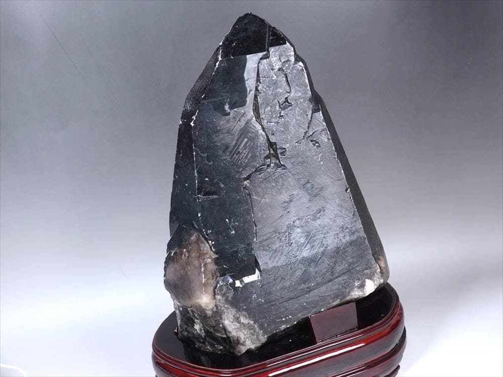 黒水晶 モリオン 原石 ポイント 置物