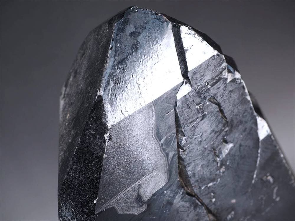 黒水晶 モリオン 原石 ポイント 置物