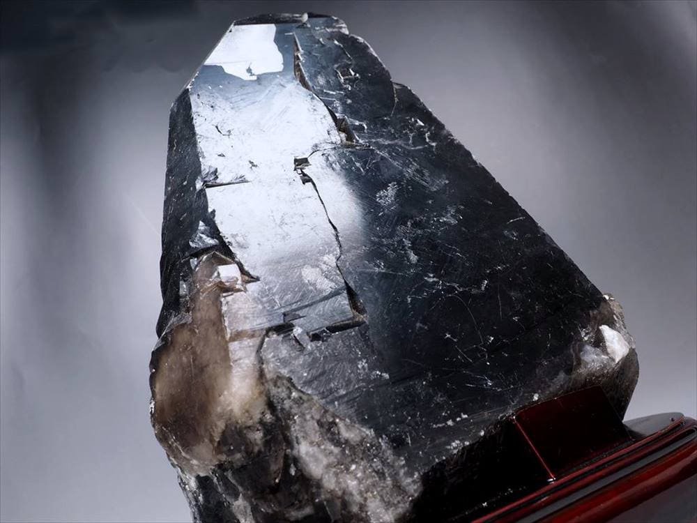 黒水晶 モリオン 原石 ポイント 置物