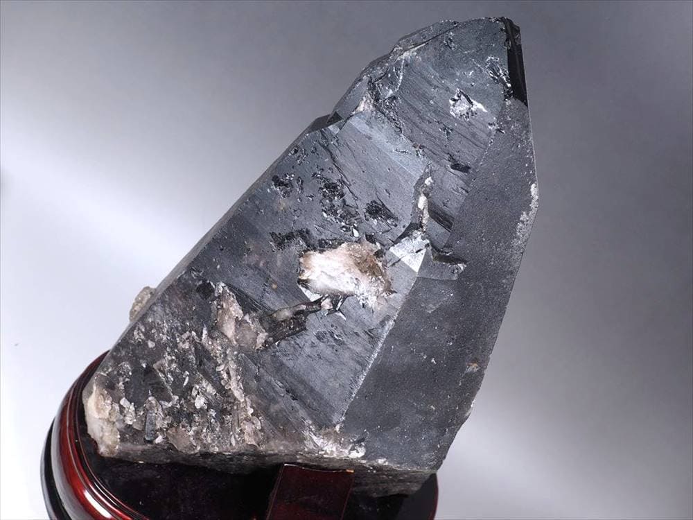 黒水晶 モリオン 原石 ポイント 置物