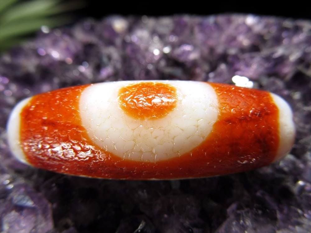馬蹄痕 紅天珠 メノウ 赤瑪瑙 アゲート