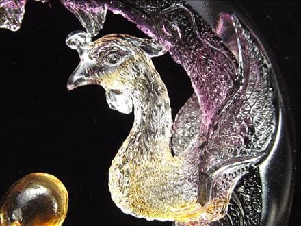五本爪 クリスタルガラス 龍 ドラゴンボール 鳳凰 龍鳳呈祥