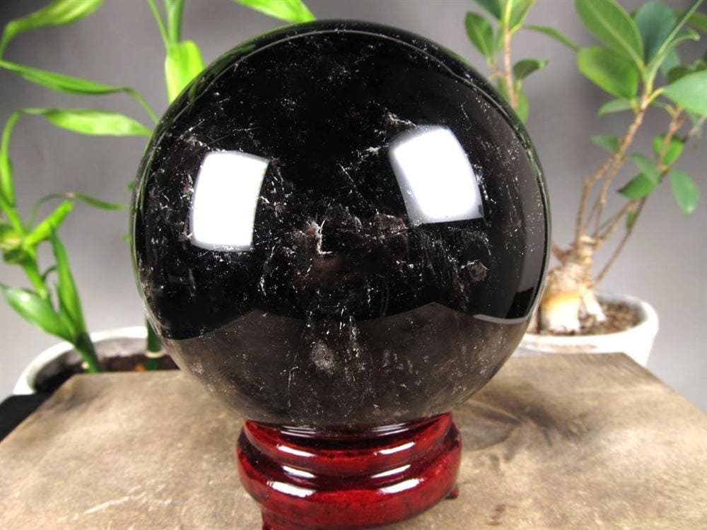 黒水晶 モリオン 丸玉 スフィア チベット産