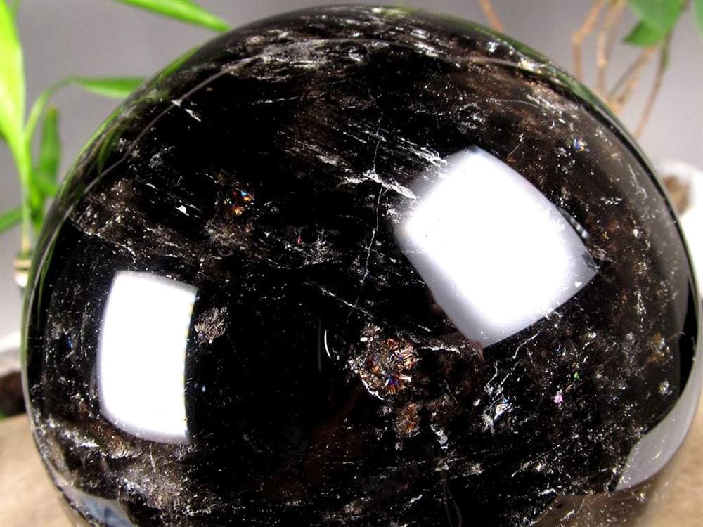 黒水晶 モリオン 丸玉 スフィア チベット産