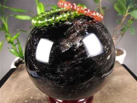 黒水晶 モリオン 丸玉 スフィア チベット産