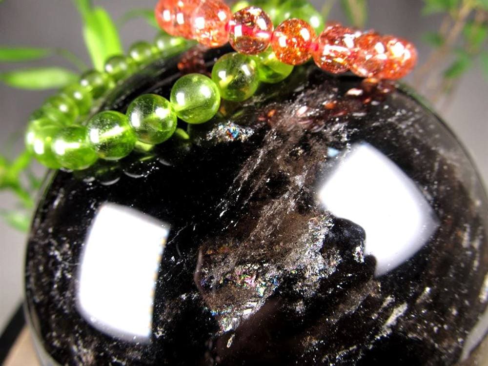 黒水晶 モリオン 丸玉 スフィア チベット産