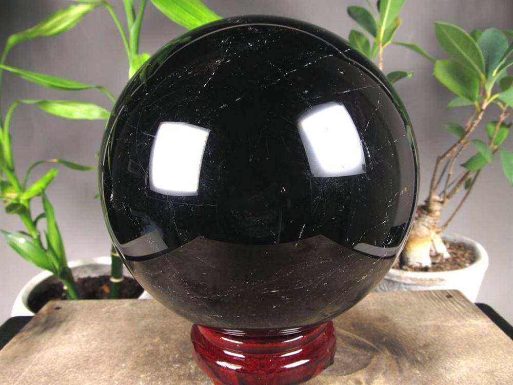 黒水晶 モリオン 丸玉 スフィア チベット産