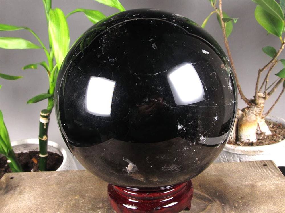 黒水晶 モリオン 丸玉 スフィア チベット産