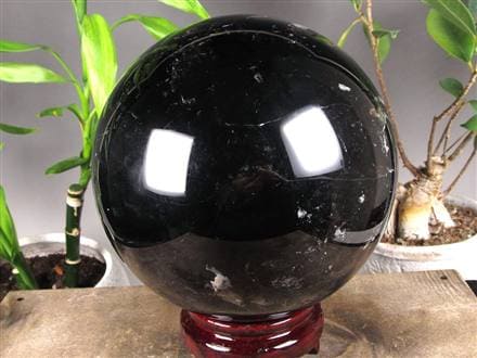 黒水晶 モリオン 丸玉 スフィア チベット産