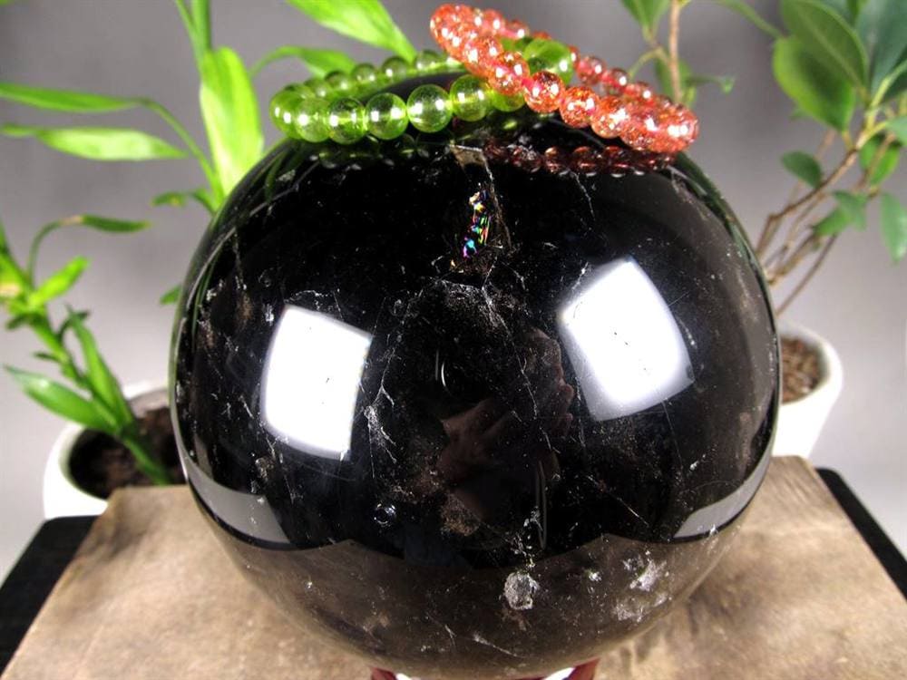 黒水晶 モリオン 丸玉 スフィア チベット産