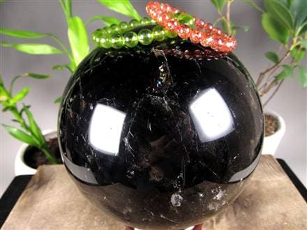 黒水晶 モリオン 丸玉 スフィア チベット産