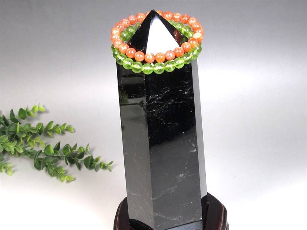 モリオン 黒水晶 黒水晶ブレス モリオンブレス 黒水晶クラスター