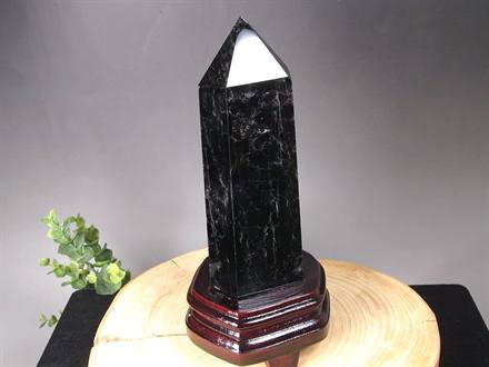 モリオン 黒水晶 ポイント インテリア 置物