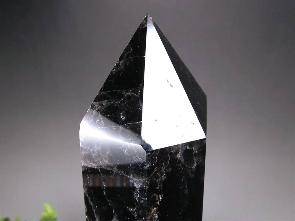 モリオン 黒水晶 ポイント インテリア 置物