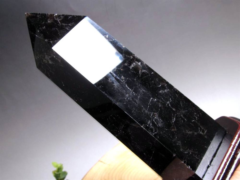 モリオン 黒水晶 ポイント インテリア 置物