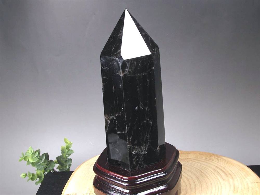 モリオン 黒水晶 ポイント インテリア 置物