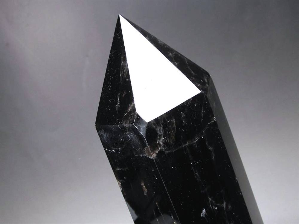 モリオン 黒水晶 ポイント インテリア 置物