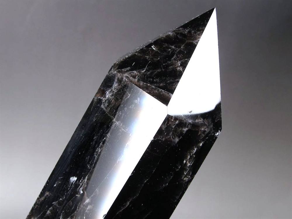 モリオン 黒水晶 ポイント インテリア 置物