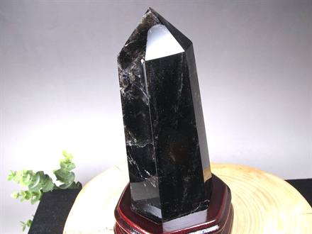 モリオン 黒水晶 ポイント インテリア 置物