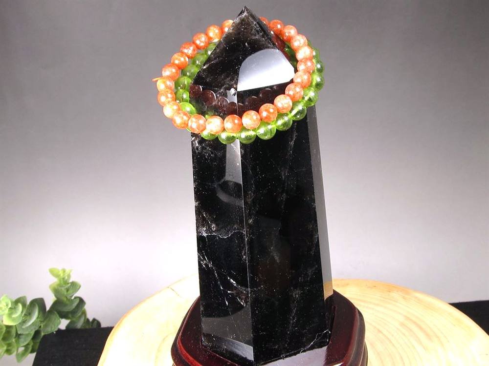 モリオン 黒水晶 ポイント インテリア 置物