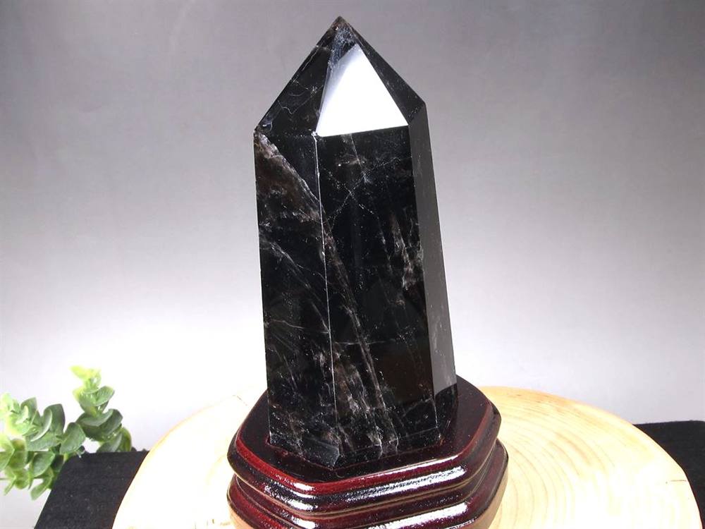 モリオン 黒水晶 ポイント インテリア 置物