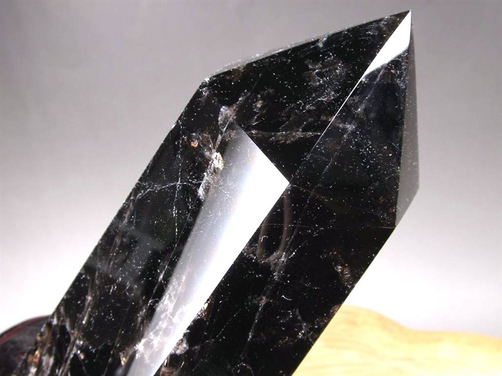 モリオン 黒水晶 ポイント インテリア 置物