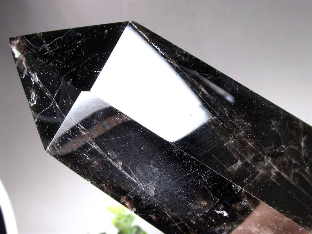 モリオン 黒水晶 ポイント インテリア 置物