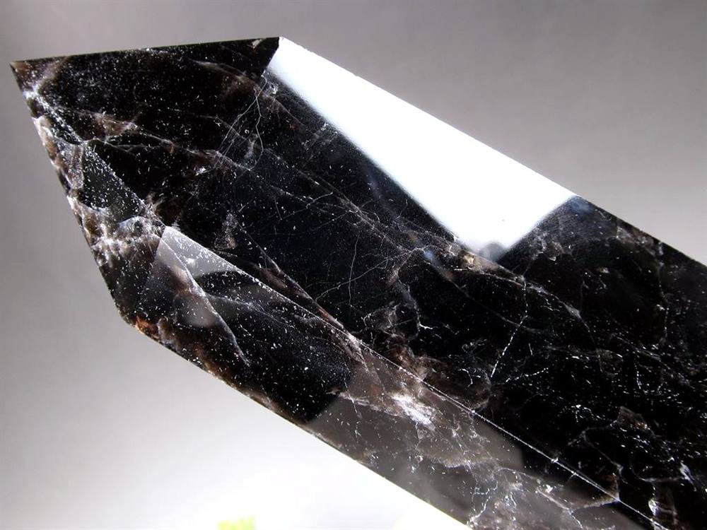 モリオン 黒水晶 ポイント インテリア 置物