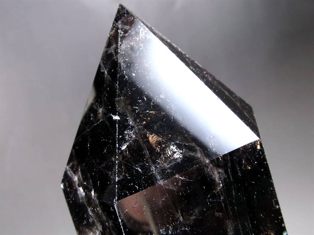 モリオン 黒水晶 ポイント インテリア 置物