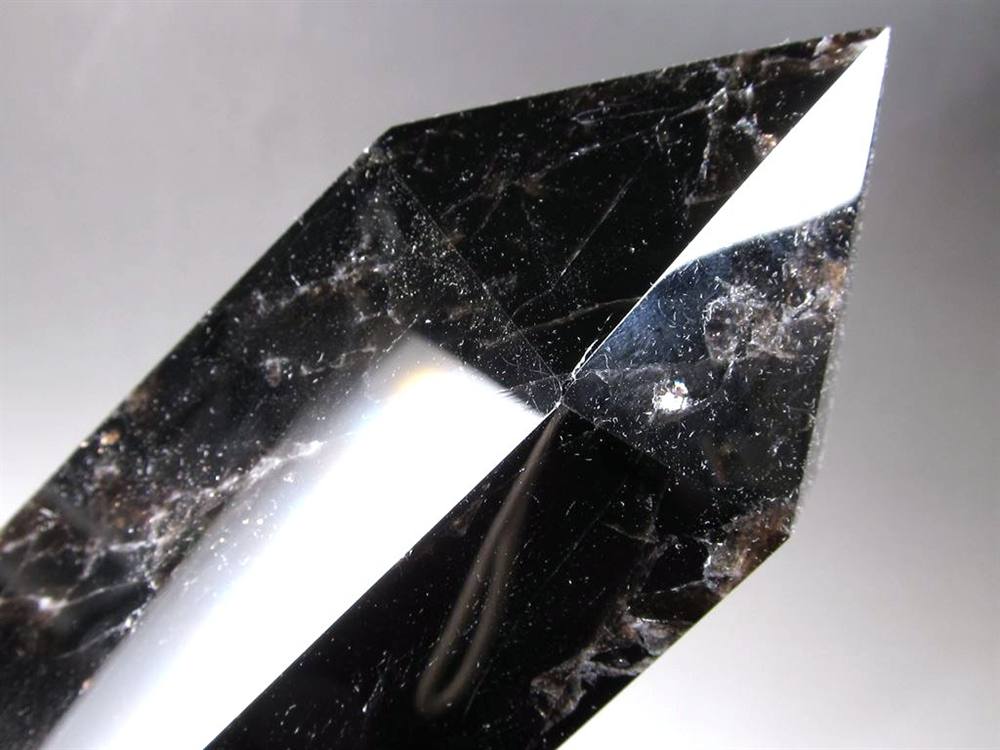 モリオン 黒水晶 ポイント インテリア 置物