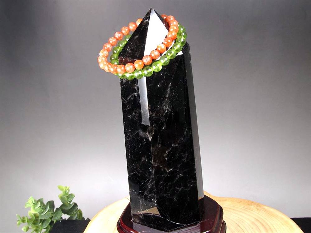 モリオン 黒水晶 ポイント インテリア 置物