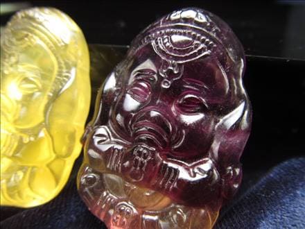 フローライト 蛍石 縁起物 置物