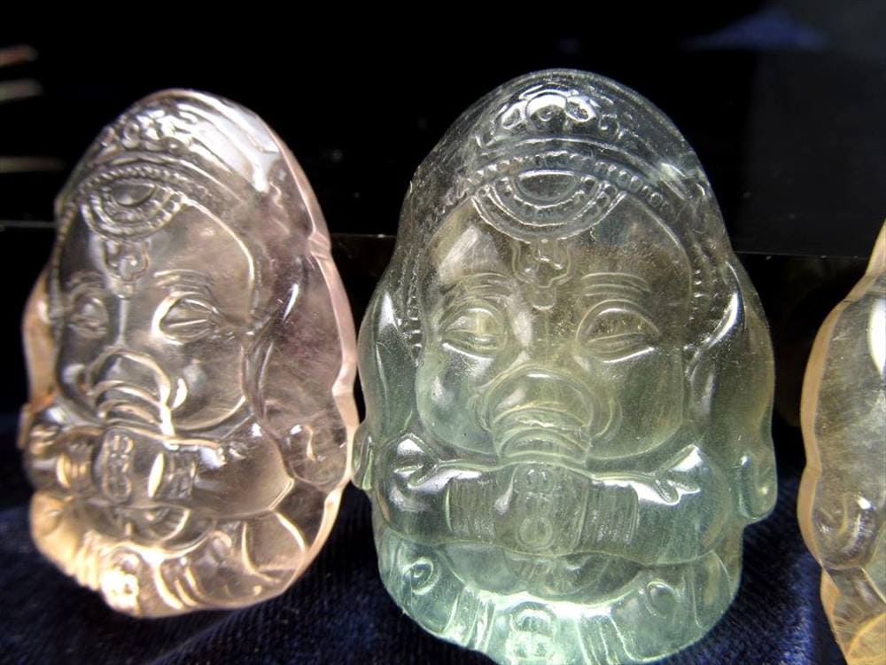 フローライト 蛍石 縁起物 置物