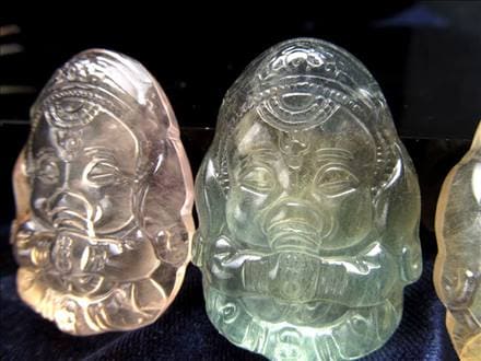 フローライト 蛍石 縁起物 置物