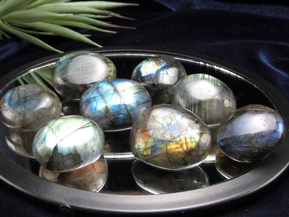 ラブラドライト タンブル 握り石 詰め合わせ 磨き石