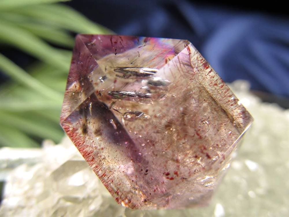 アメジスト エレスチャル ランダムカット タンブル