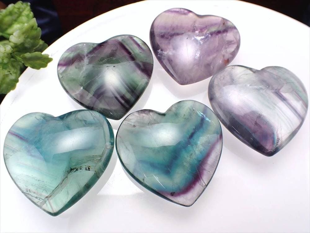 マルチカラー フローライト 蛍石 握り石 置物