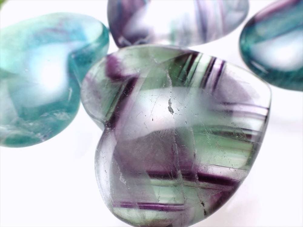 マルチカラー フローライト 蛍石 握り石 置物