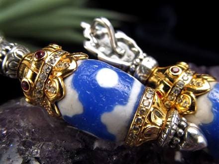 天珠 プルパ 金剛杭 密教法具 青瑪瑙